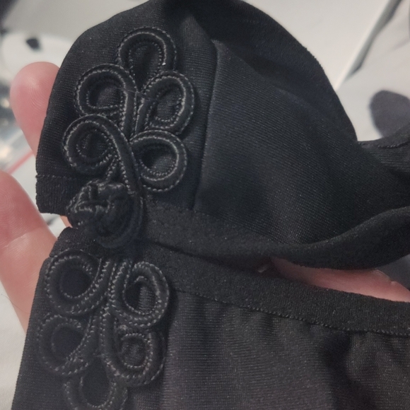 Black Strappy Harness Bodysuit - Picture 7 of 8